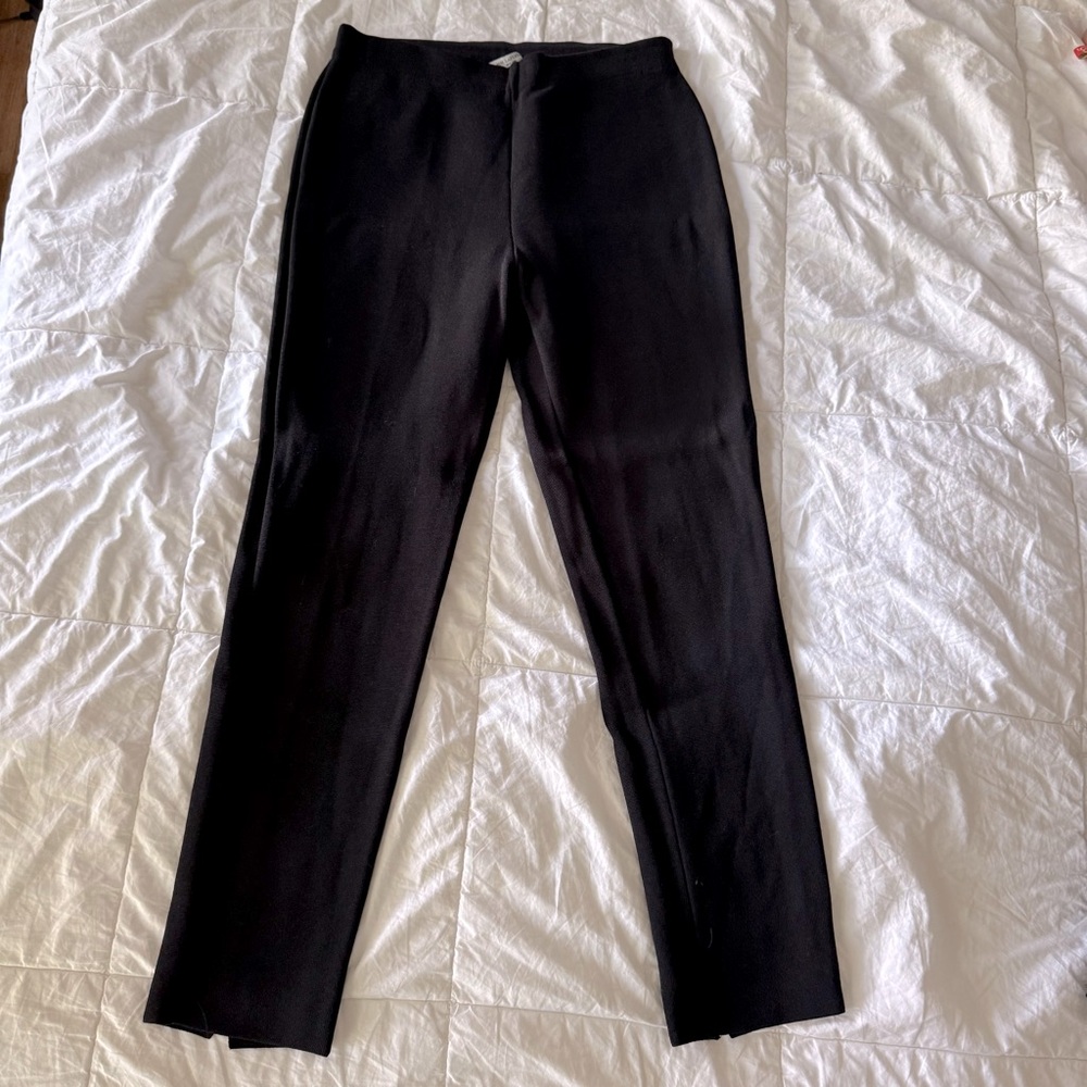 MM Lafleur Black Knit Ankle Pants Size Small